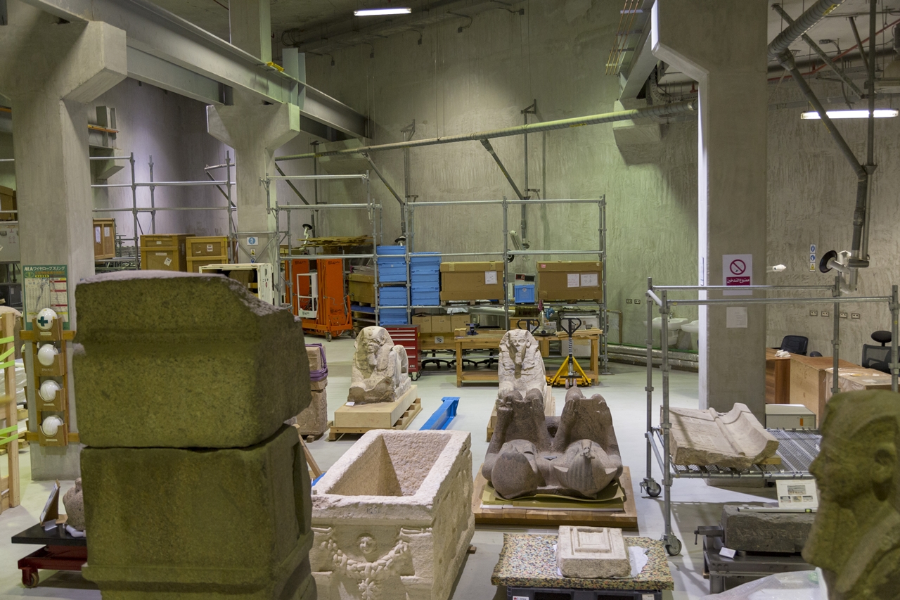 eksponaty Muzeum Egipskiego w Kairze