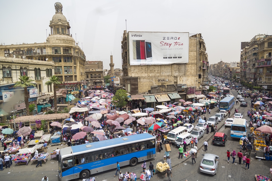 Korki uliczne w Kairze